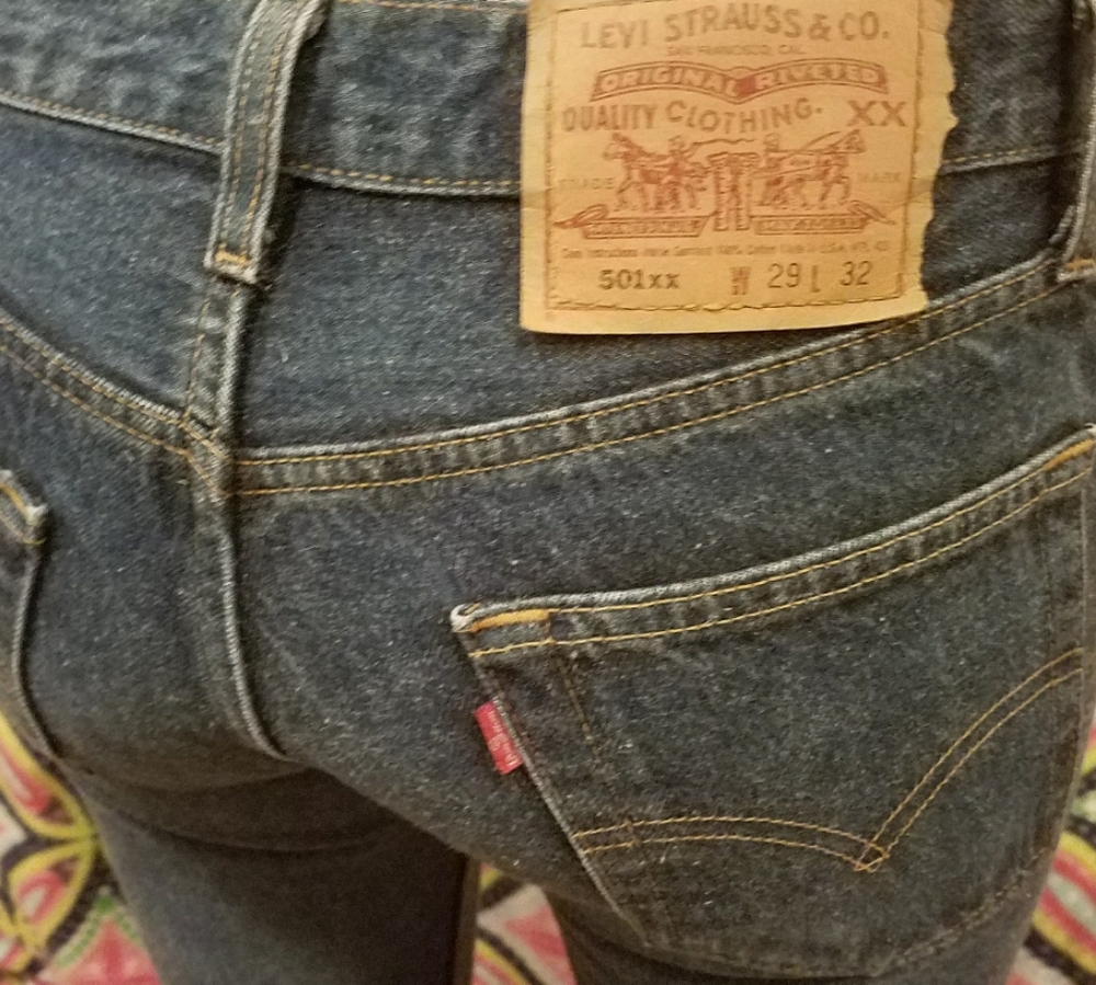 Levis 501 XX, Men's, button fly, shrink to fit, straight leg, size 29x32
